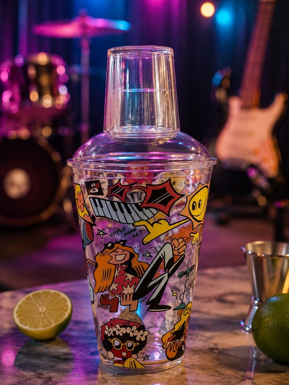 Upper Hand Art Live Nation Concert Cocktail Shaker Music Souvenir Barware